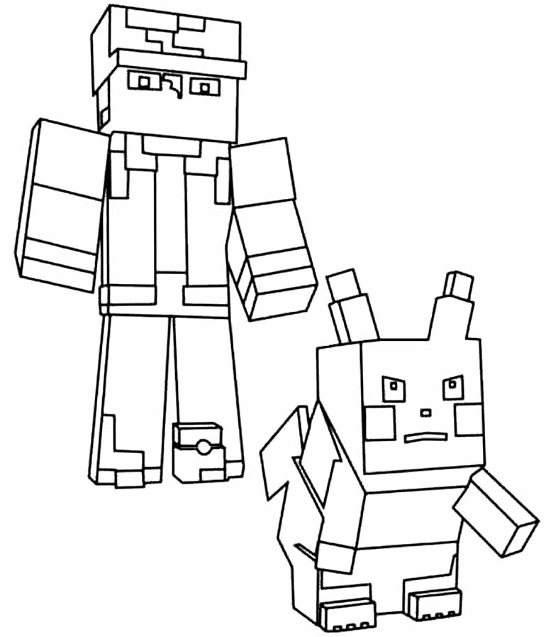 de 60] Desenhos do Minecraft para colorir - Gratis