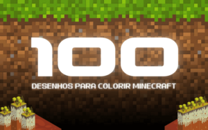 Desenho para colorir minecraft