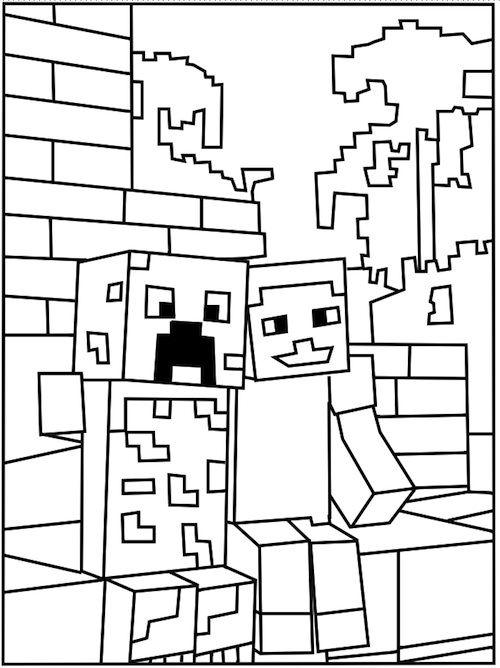 Minecraft para colorir