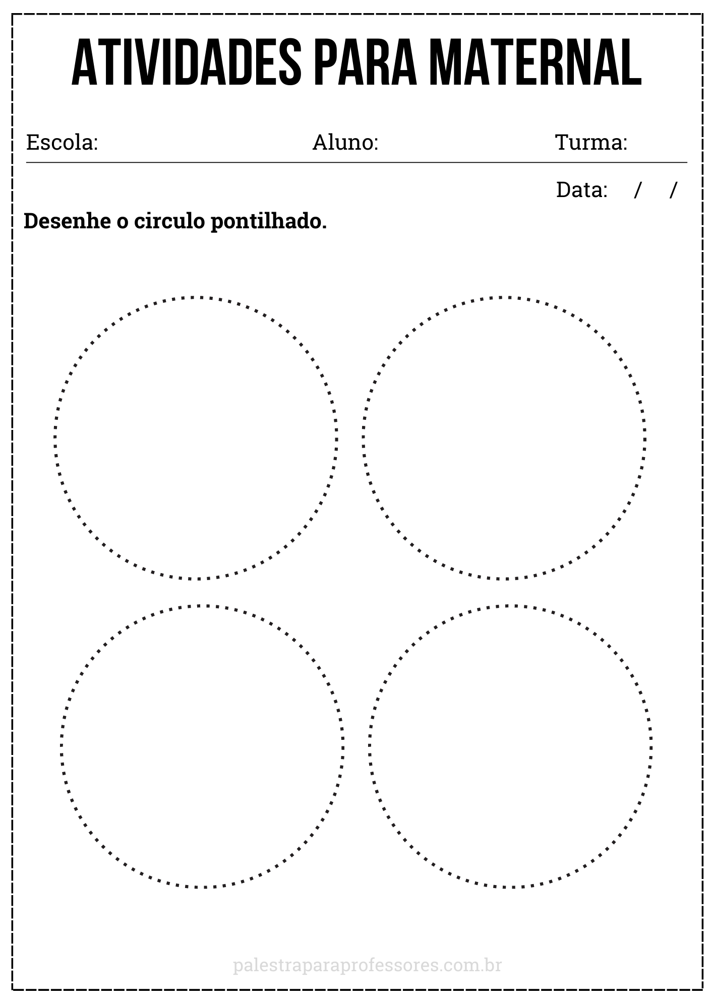 Atividades educação infantil 3 anos em PDF para imprimir