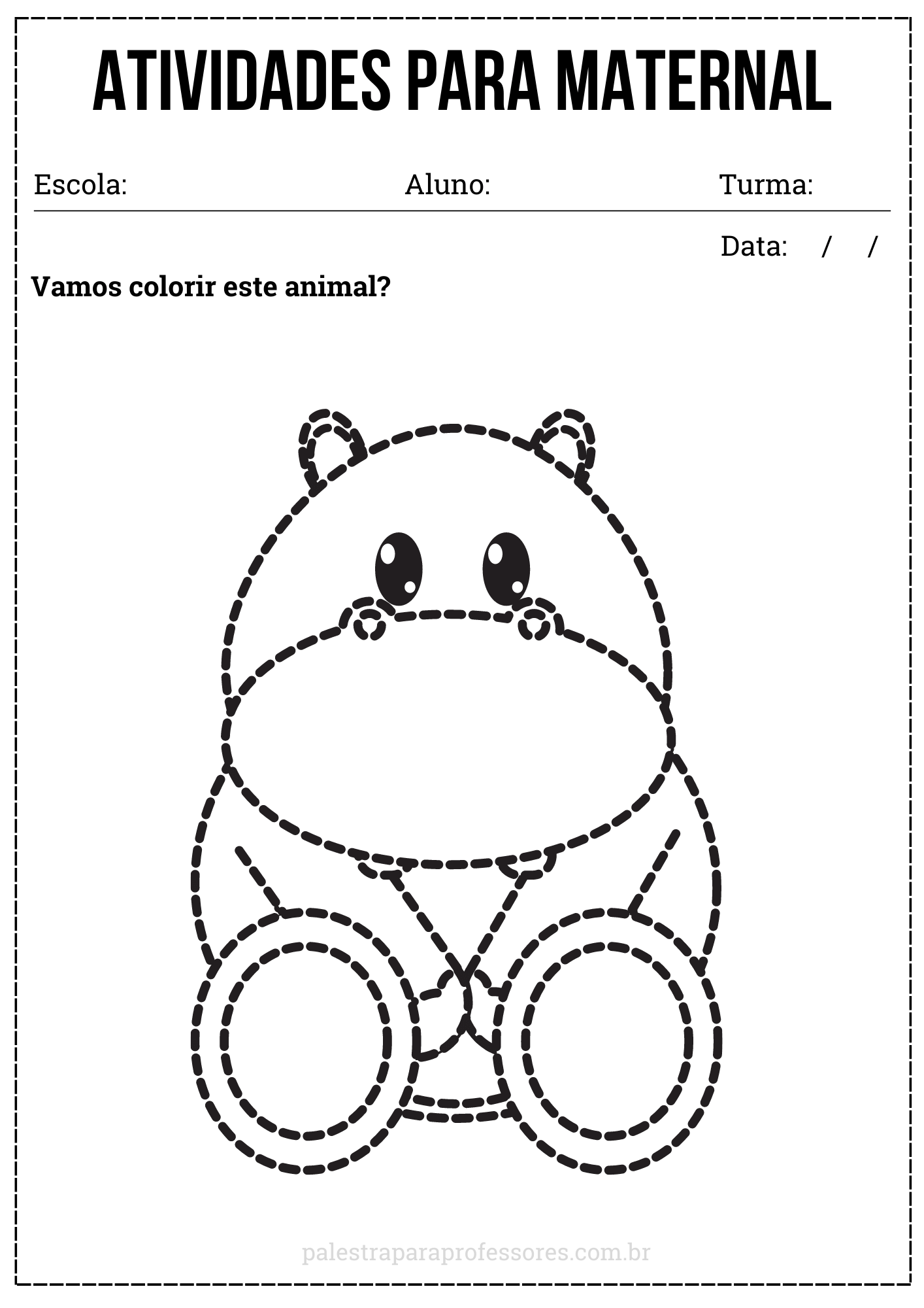 Atividades prontas - Colorir  Atividades para colorir, Atividades