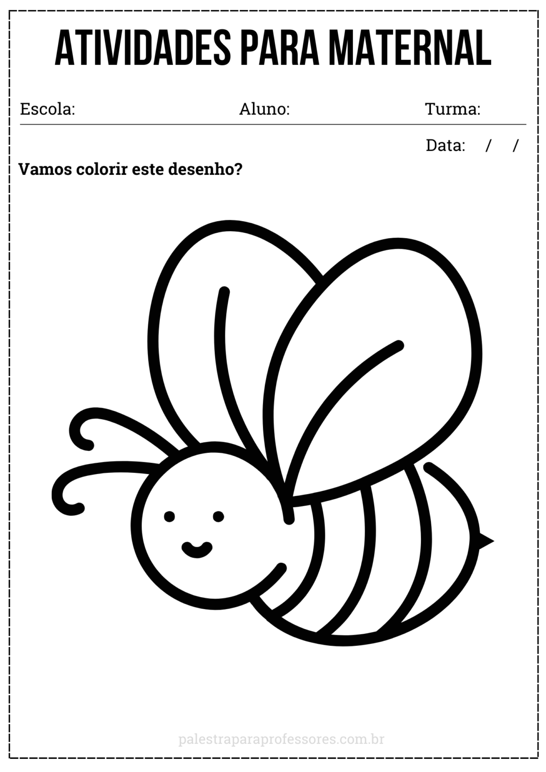 Desenhos Para Colorir Maternal 1 - BINKEDU