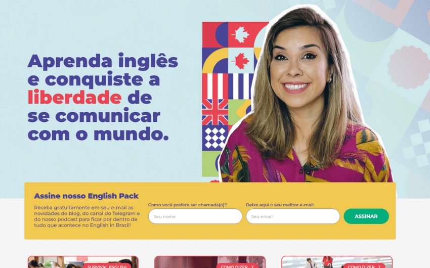 Como estudar inglês online Carina Fragozo