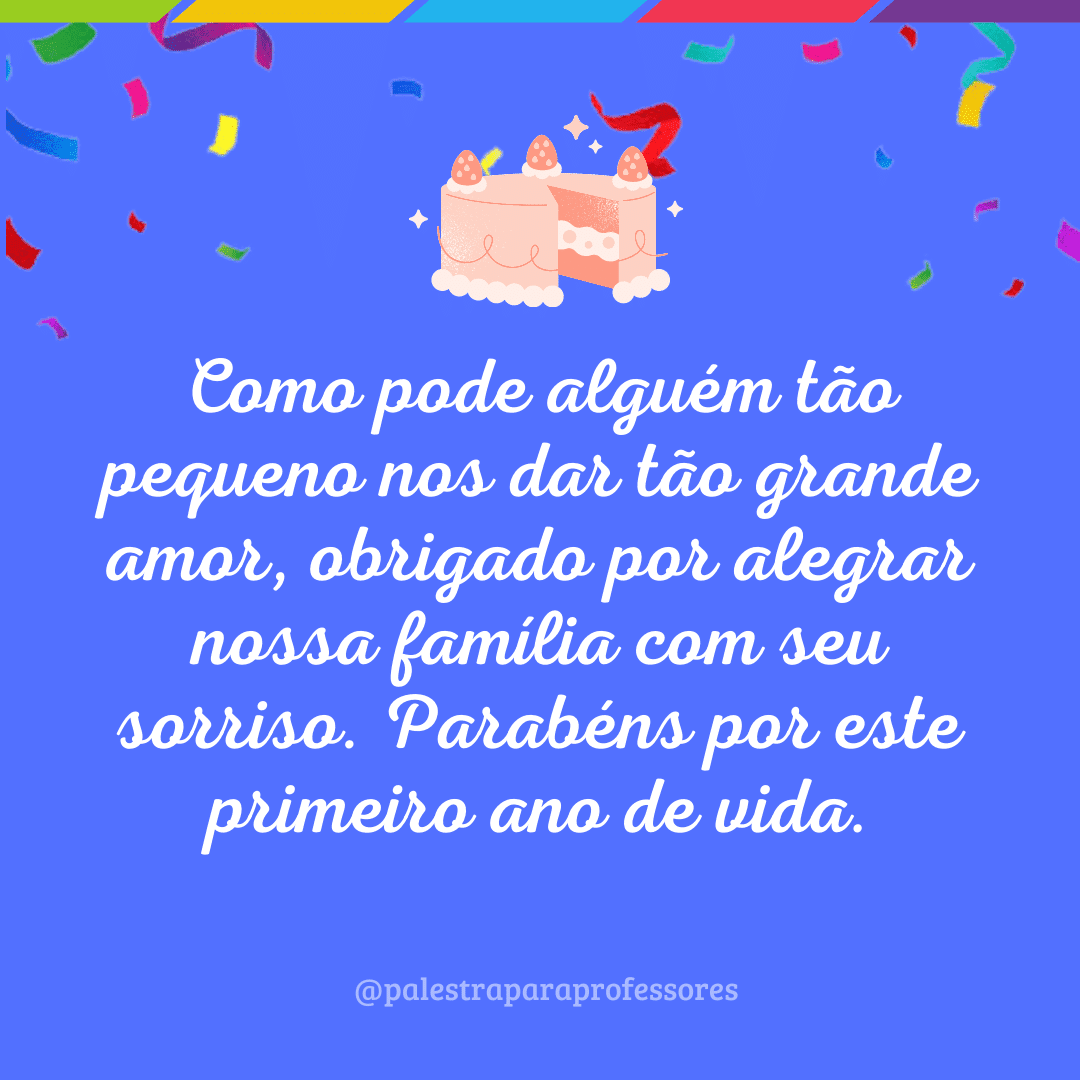 1 aninho da princesa da tia frases curtas