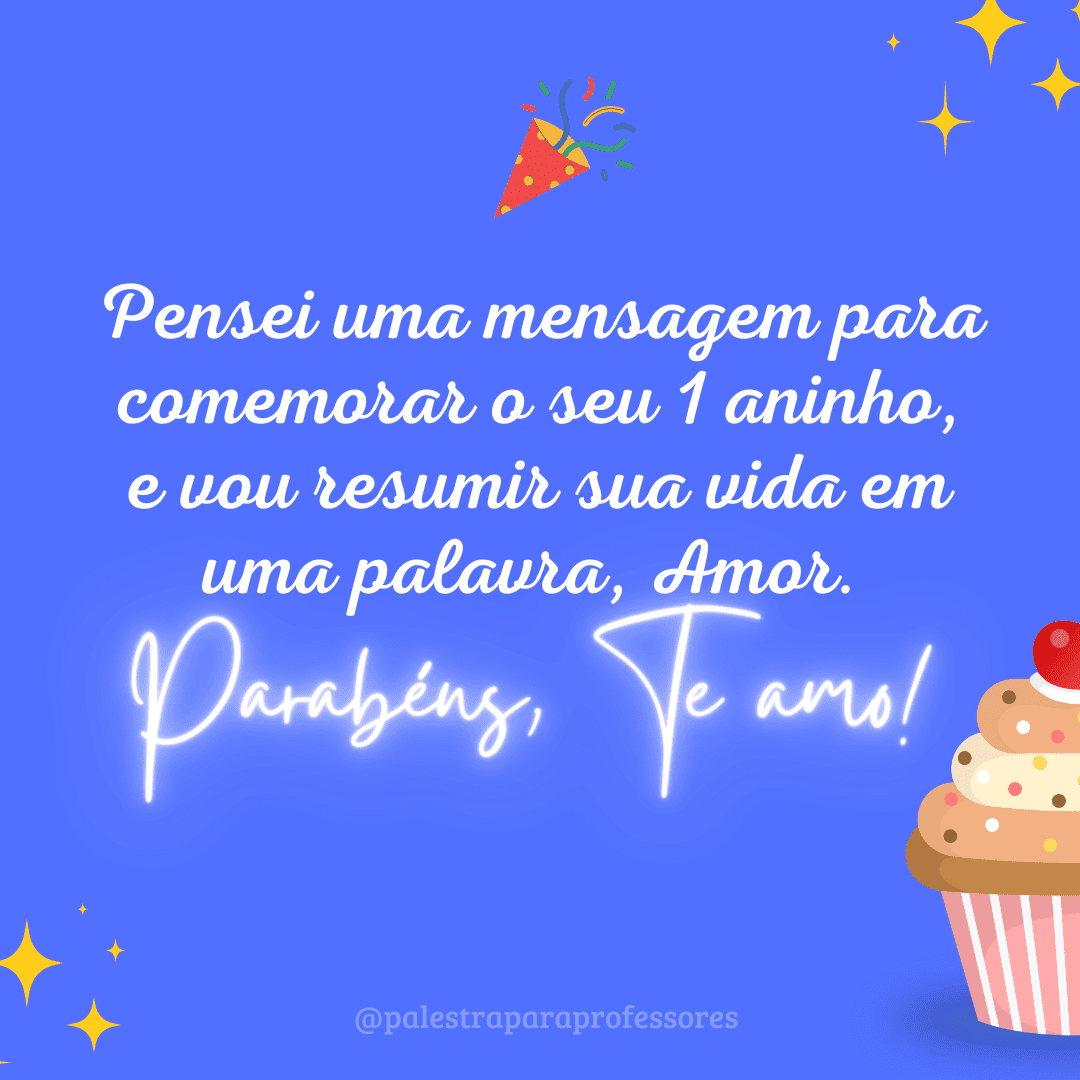 1 aninho da princesa da tia frases curtas