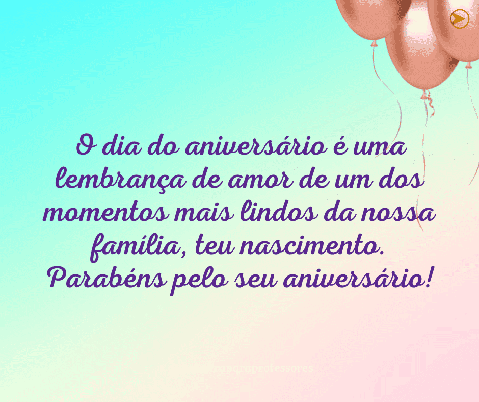 Mensagem de aniversário de tia para sobrinho