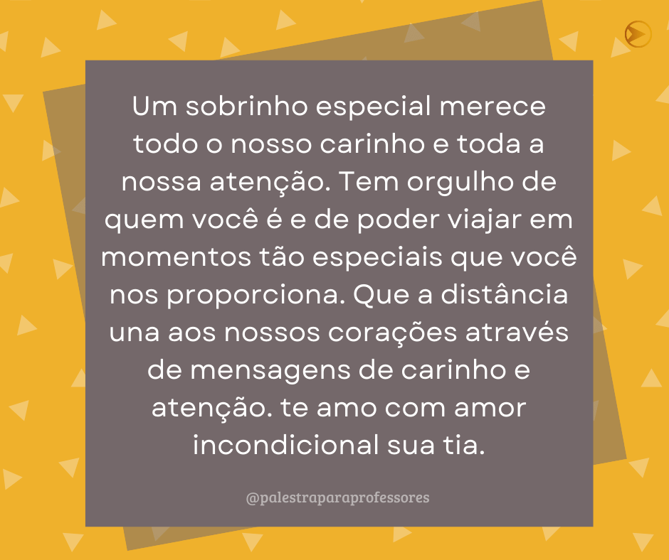 Mensagem De Tia Para Sobrinho Compartilhe Amor E Carinho