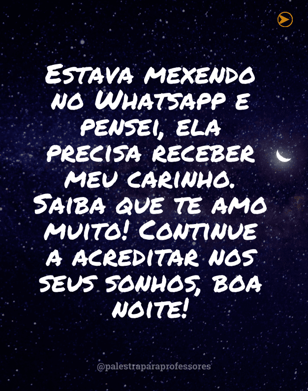 Mensagem de boa noite para whatsapp