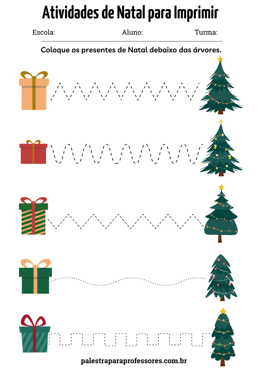 Atividades de Natal para imprimir: 50 atividades de natal e imprimir