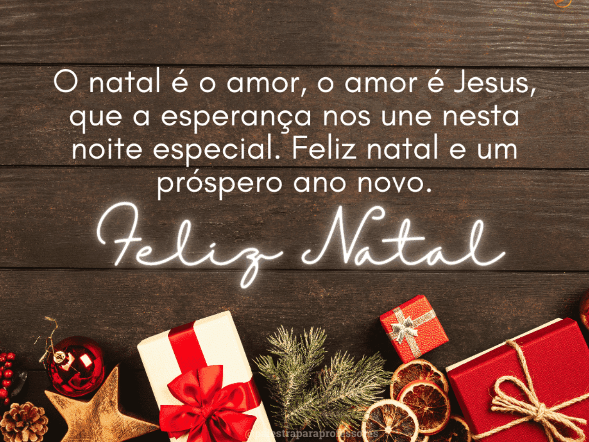 MENSAGEM DE NATAL E ANO NOVO EMOCIONANTE. 