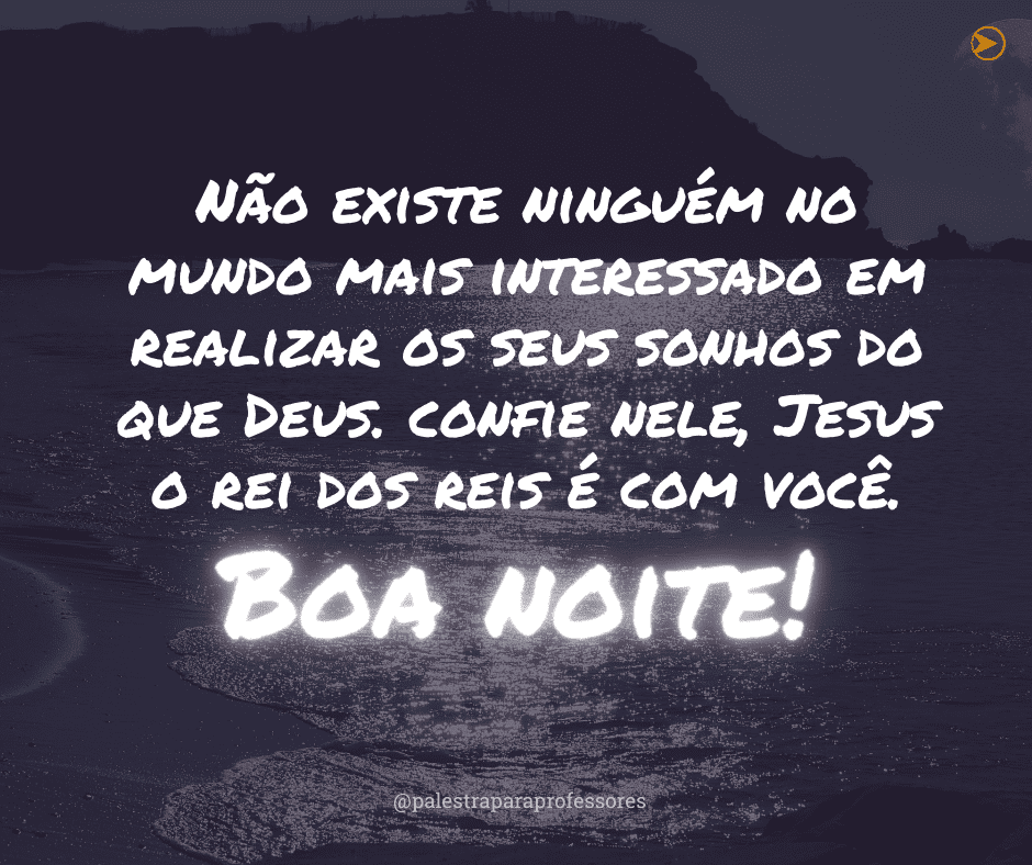 Mensagem de boa noite de Deus