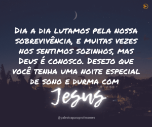 Mensagem de boa noite de Deus