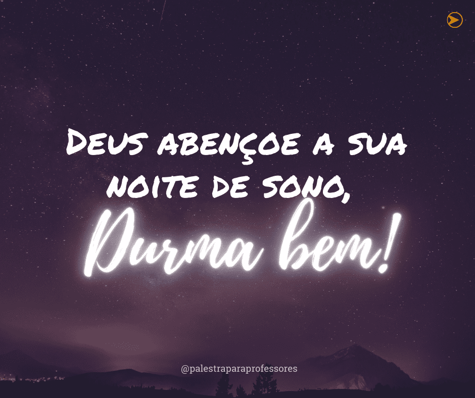 Mensagem de boa noite de Deus