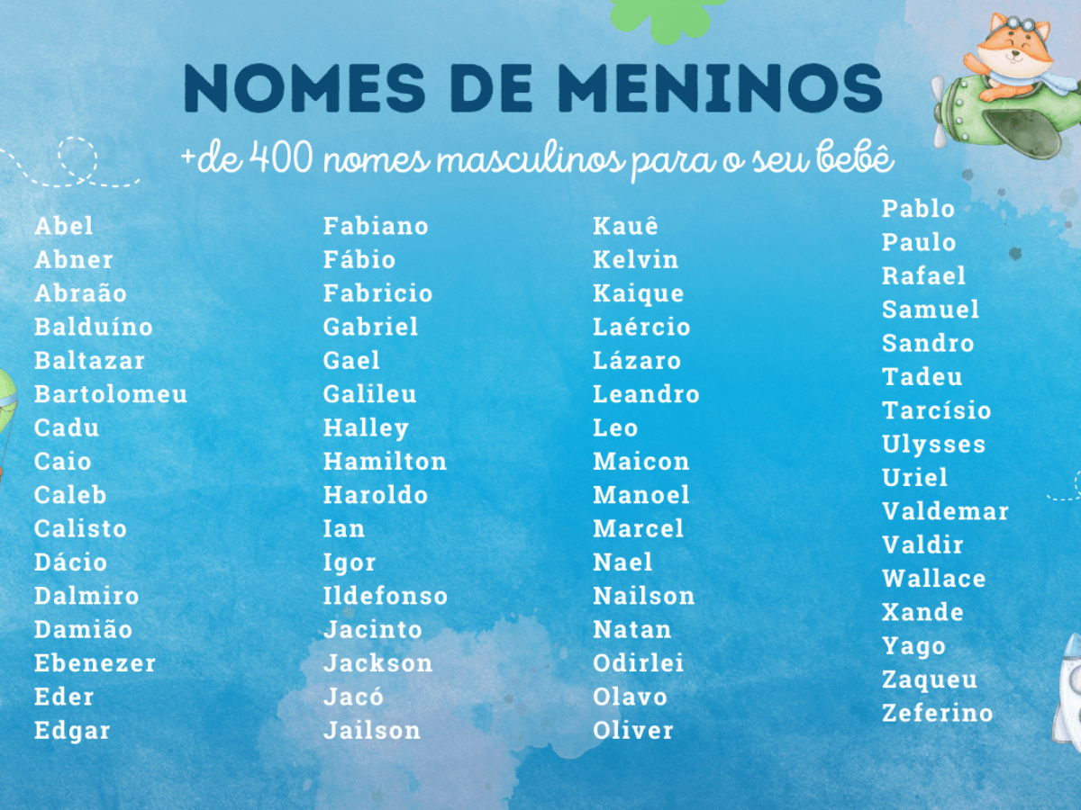 Listas de nomes de bebês
