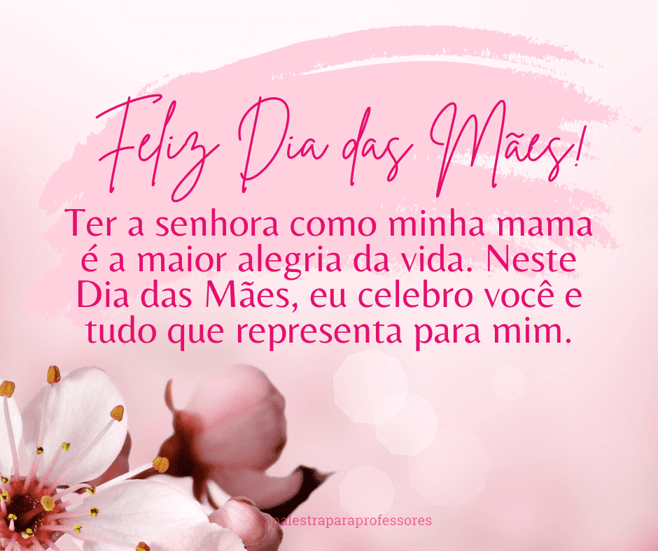 Mensagem dia das mães emocionante