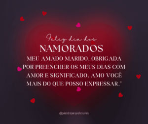 Mensagem dia dos namorados