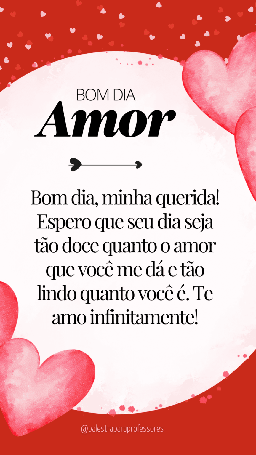 Mensagem de bom dia amor para whatsapp