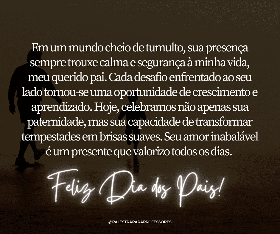 Texto para o dia dos pais emocionante