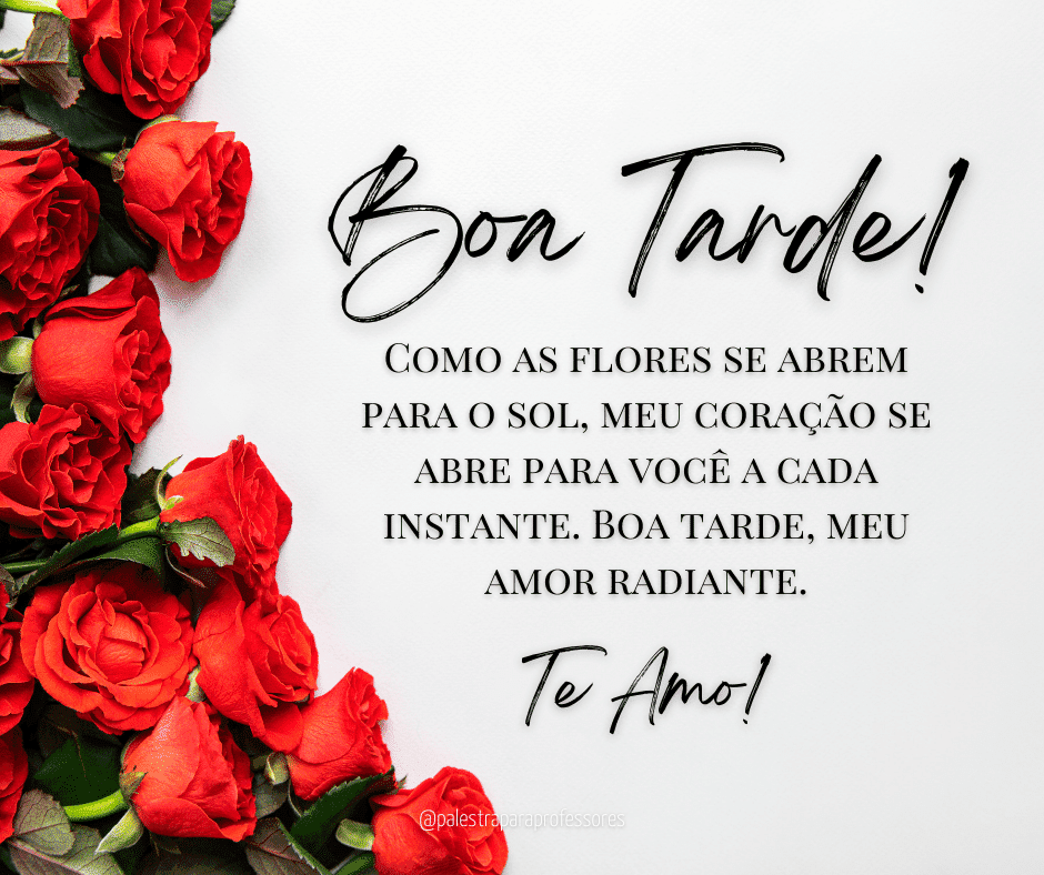 Boa tarde amor