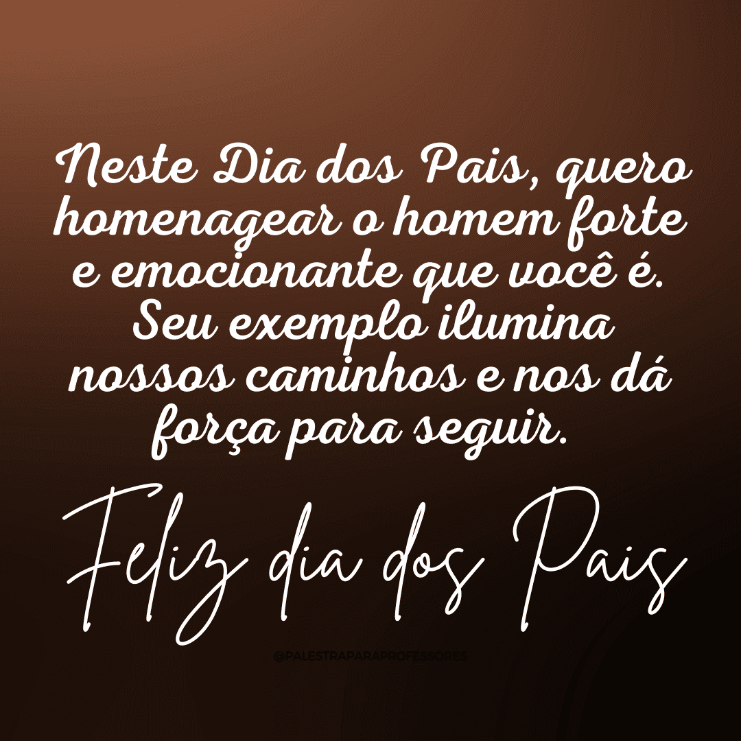 Mensagem de dia dos pais