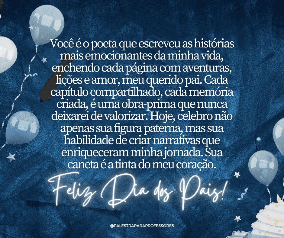 Texto para o dia dos pais emocionante