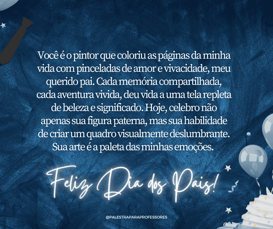 Texto para o dia dos pais emocionante