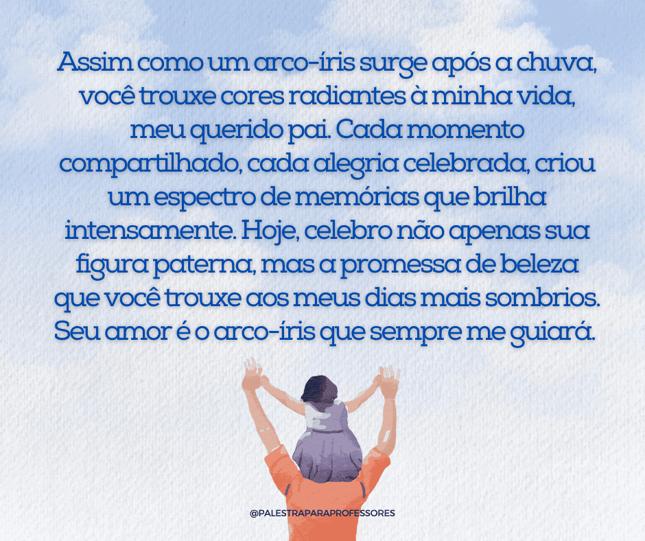 Texto para o dia dos pais emocionante