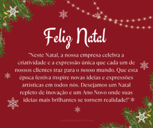 Como desejar feliz Natal para os clientes?