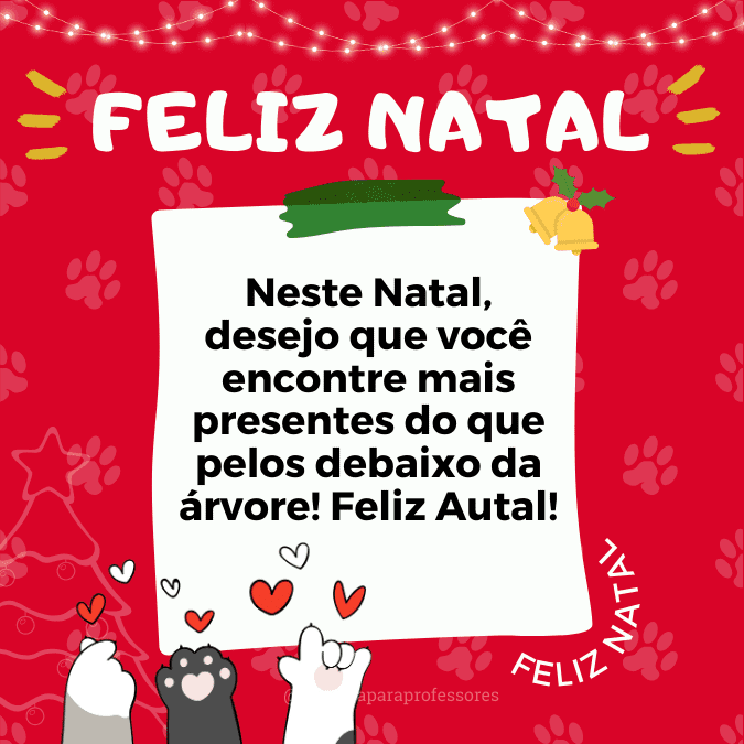 Mensagem de natal para clientes pet shop