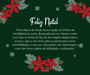 Mensagem de natal para clientes de imobiliária