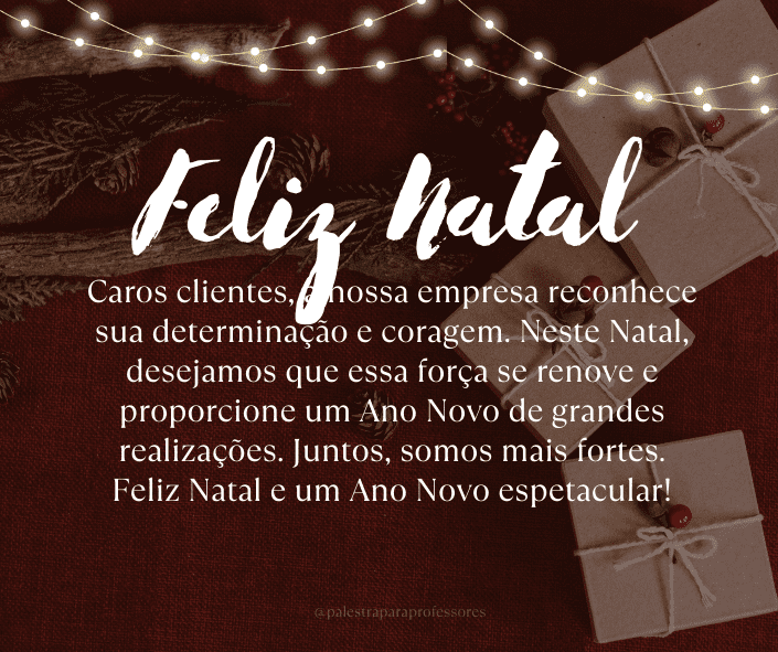 Mensagem de natal para clientes escritório de advocacia