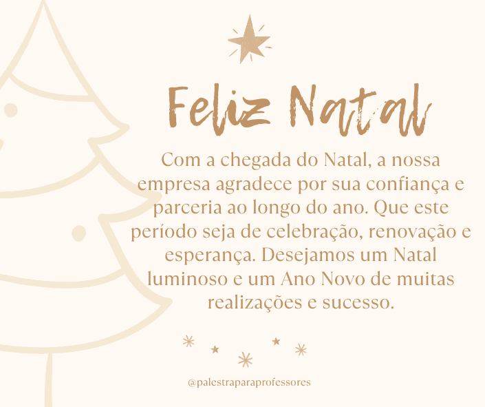 Mensagem de natal para clientes escritório de advocacia