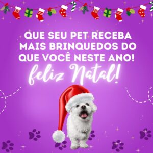 Mensagem de natal para clientes pet shop