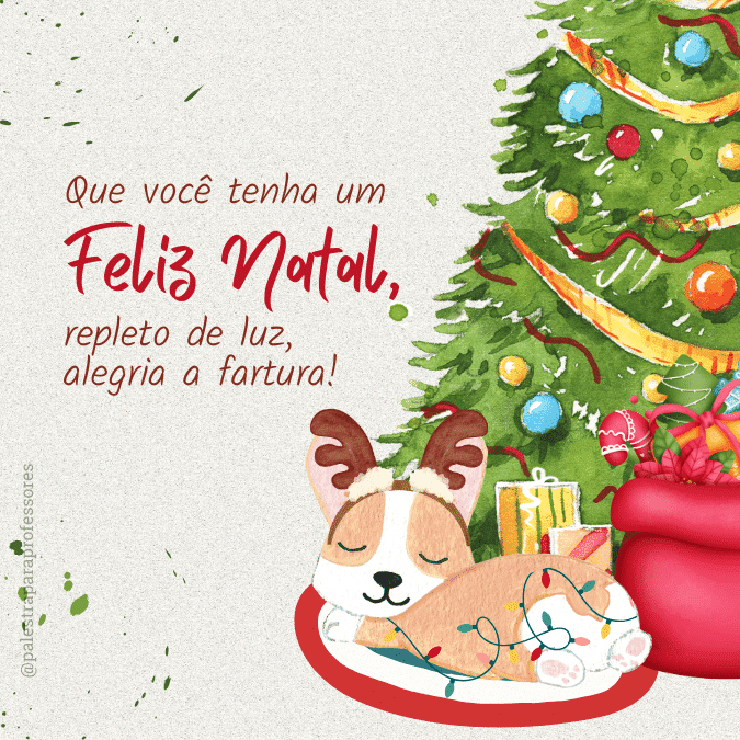 Mensagem de natal para clientes pet shop