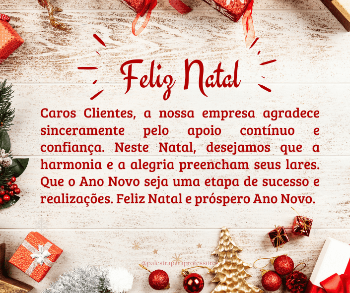 Mensagem de natal para clientes escritório de advocacia