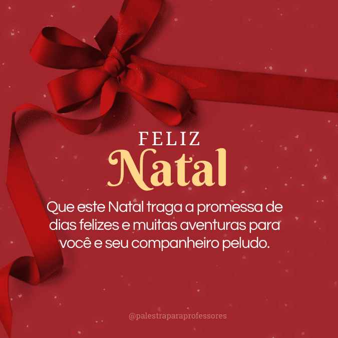 Mensagem de natal para clientes pet shop