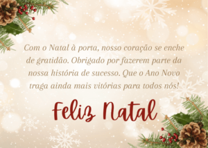 Mensagem de natal para colaboradores da empresa