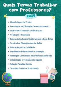 Quais Temas Trabalhar com Professores?
