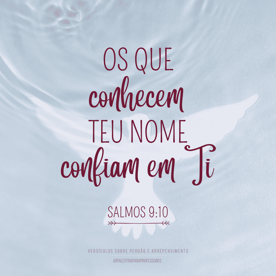 Versículos sobre perdão e arrependimento